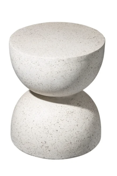 Glitzhome Multi-functional Faux Terrazzo Garden Side Table Urban End Table
